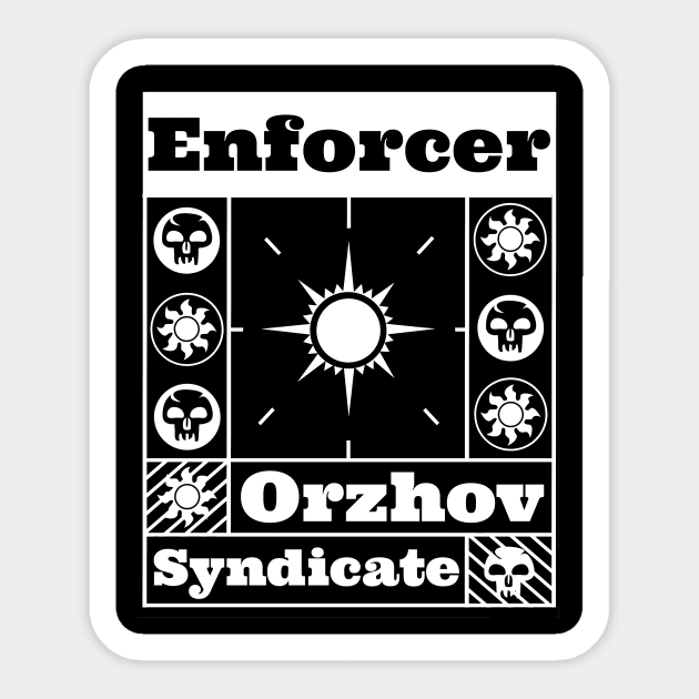 Orzhov Syndicate | Enforcer | MTG Guild White on Black Design